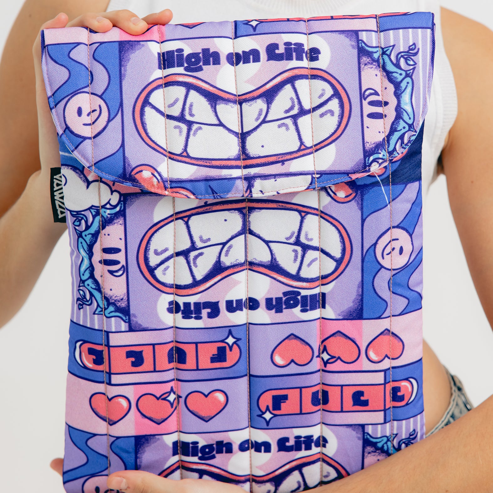 High on Life Puffy Laptop Sleeve