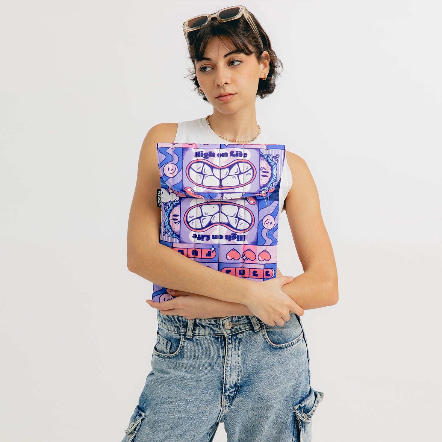 High on Life Puffy Laptop Sleeve