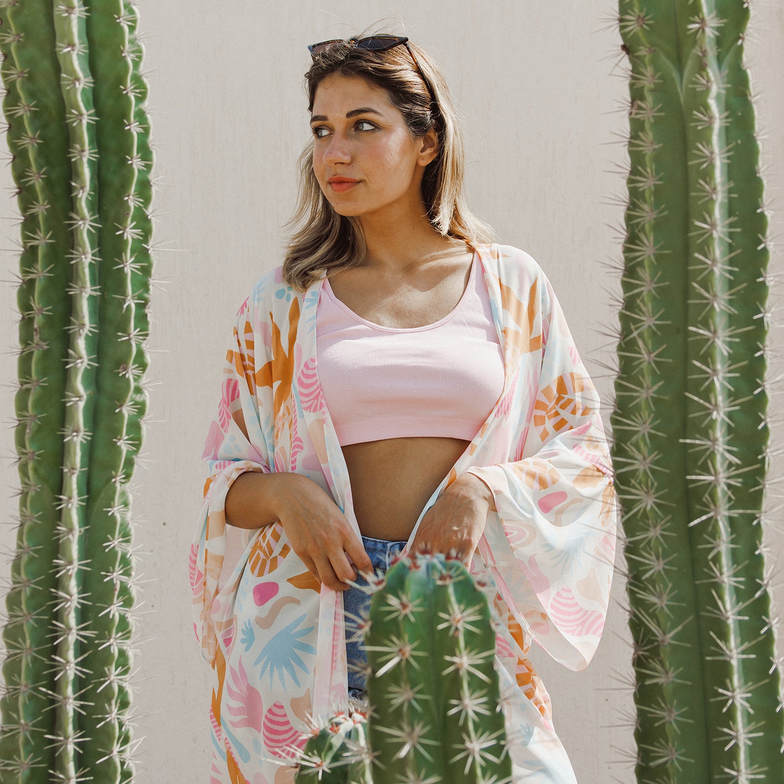 Lollipop Chiffon Kimono