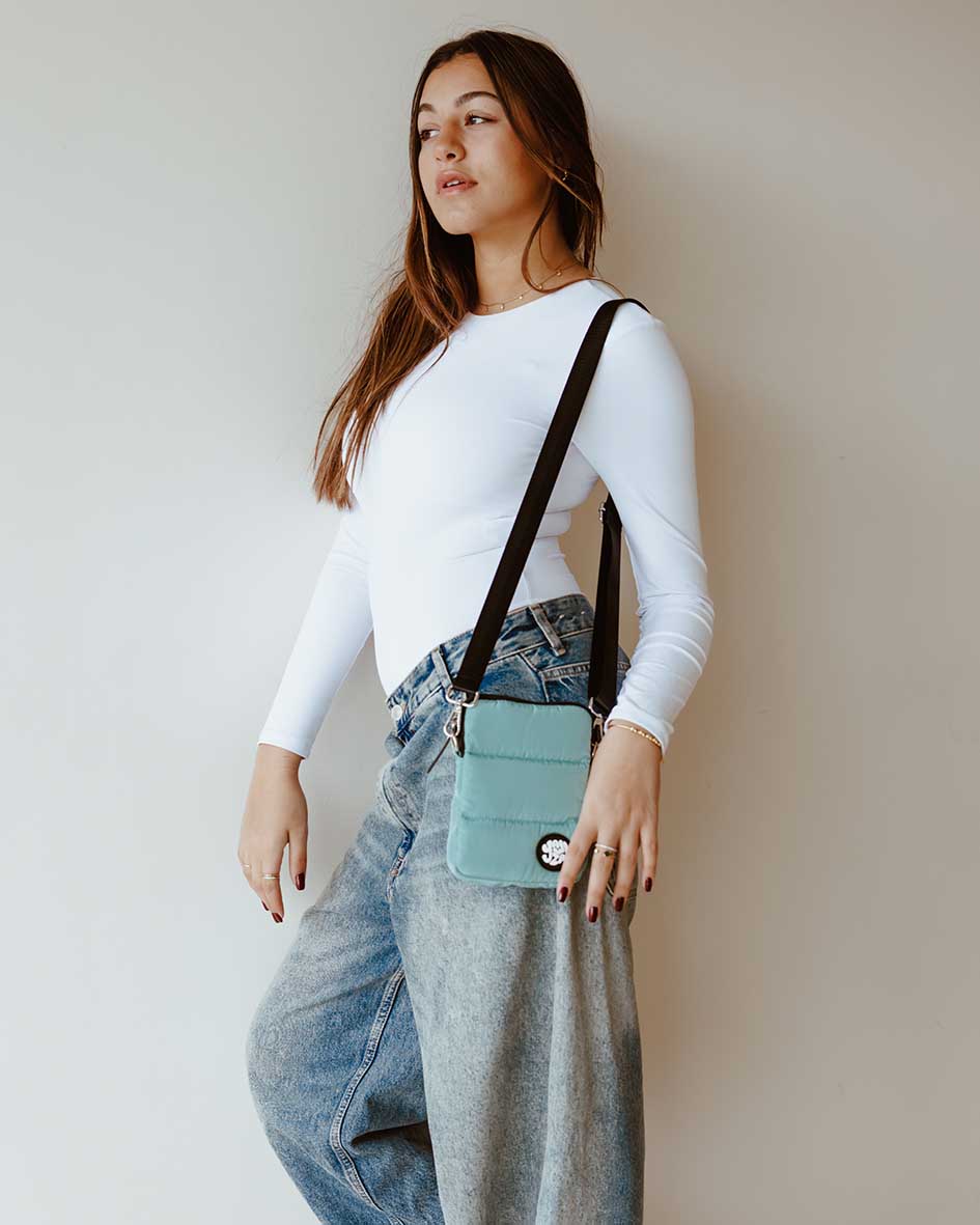 Mint Nylon Mobile Bag