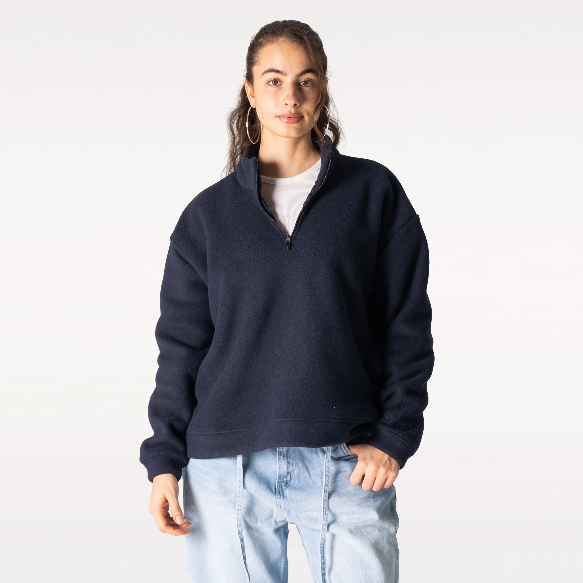 Navy Fleece Quarter Zip