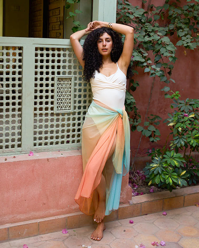 Pina Colada Mesh Cover Up