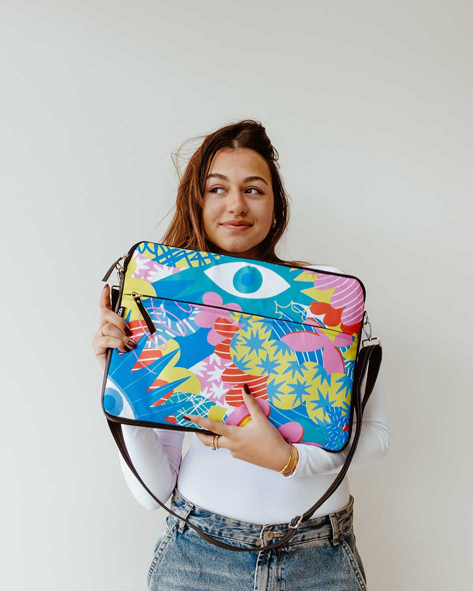 Pink lush Laptop Bag
