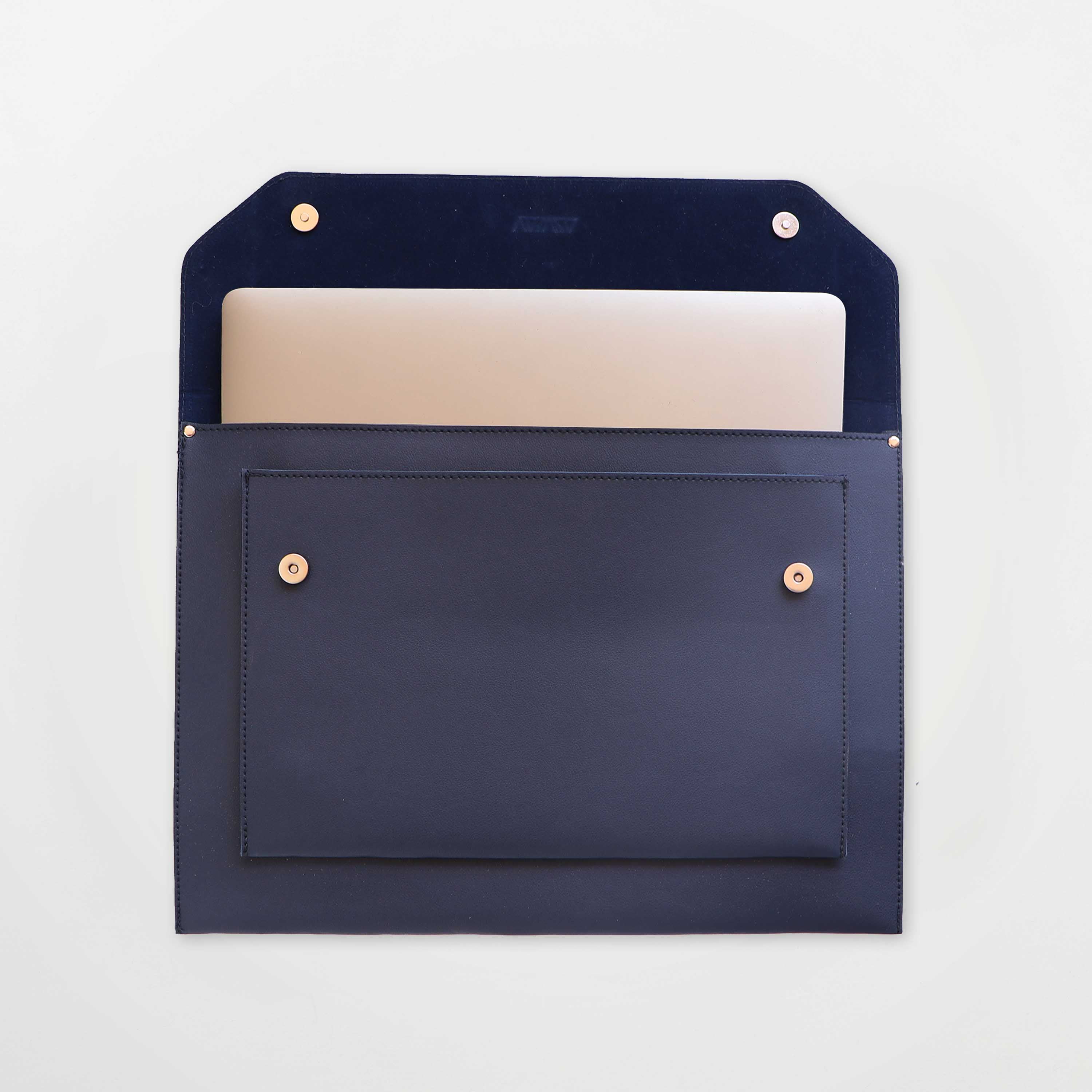 Dark Blue Laptop Folder