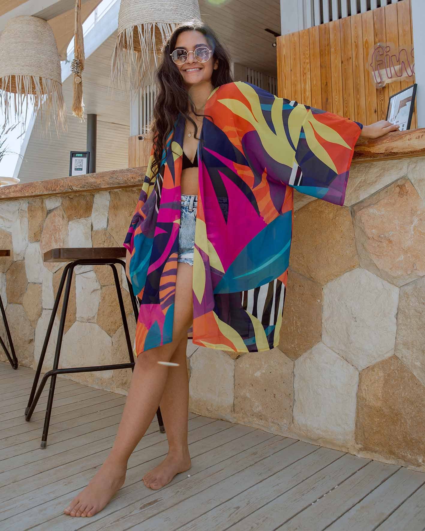 Hot Mess Chiffon Kimono