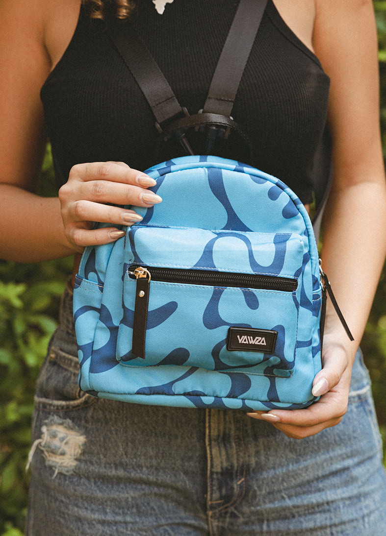 Blue Burst Little Bag